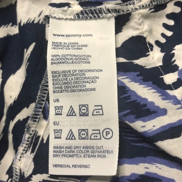 Tommy Hilfiger Patterned Sleeveless Top Size M - Picture 10 of 10